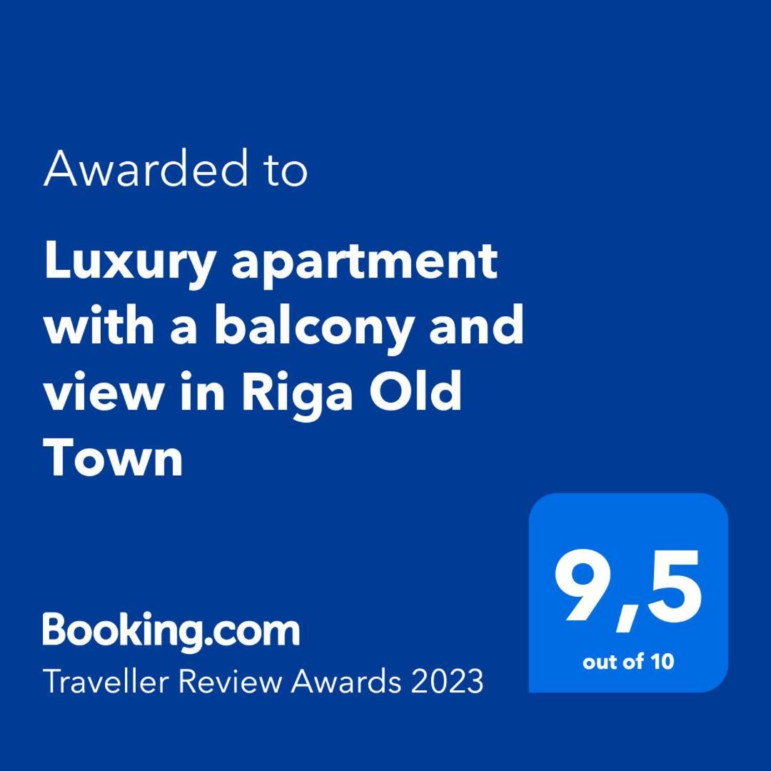 Luxury Apartment With A Balcony And View In Riga Old Town Luaran gambar